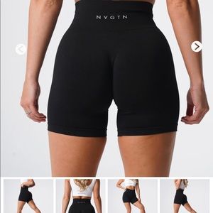 COPY - NVGTN black solid seamless shorts